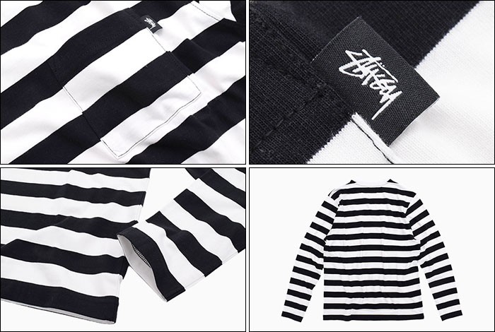 STUSSY（ステューシー） カットソー 長袖 メンズ Rudy Stripe(stussy
