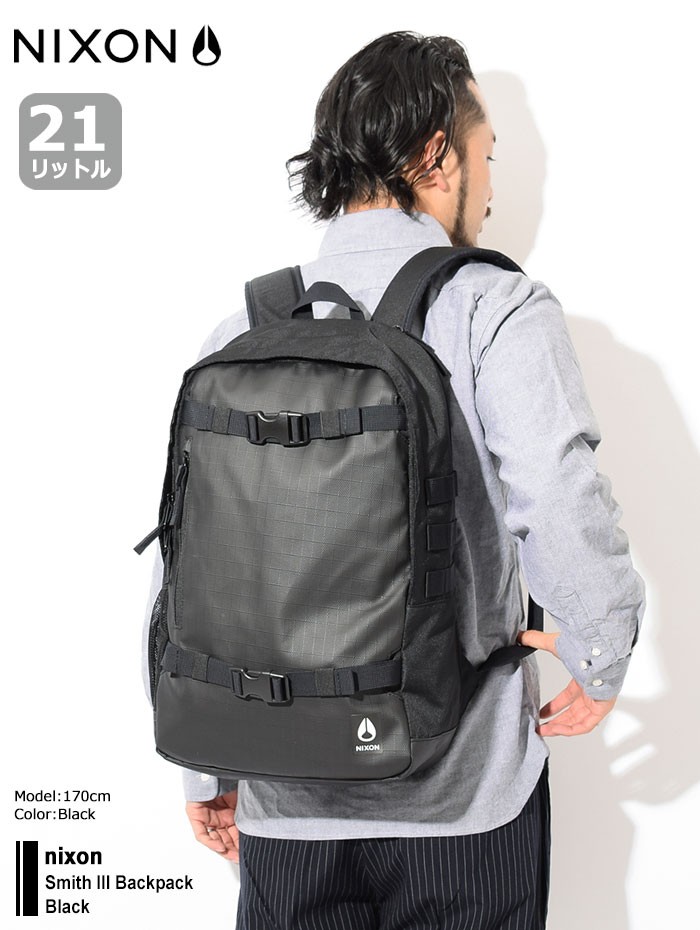 ニクソン リュック nixon スミス 3 バックパック ブラック(nixon Smith III Backpack Black Bag バッグ  Daypack デイパック NC2815000)