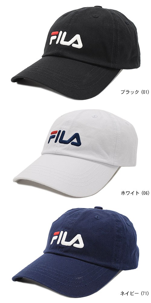 FILA フィラ キャップ リニア ロゴ ローキャップ(FILA Linear
