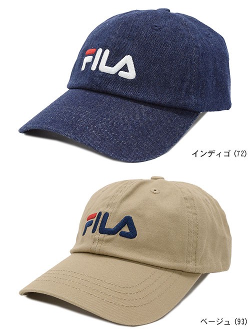 FILA フィラ キャップ リニア ロゴ ローキャップ(FILA Linear