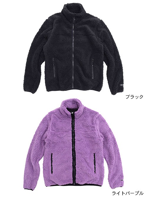 STUSSY SHERPA MOCK 紫 ボア ジャケット