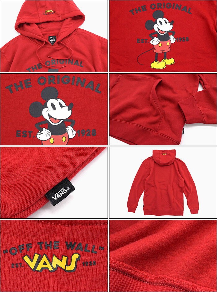 VANS バンズ プルオーバー パーカー メンズ ディズニー ミッキー