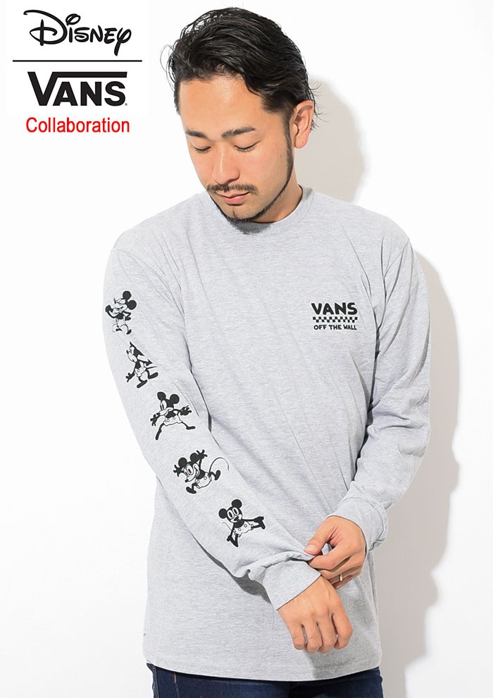 vans ミッキー トップ t シャツ