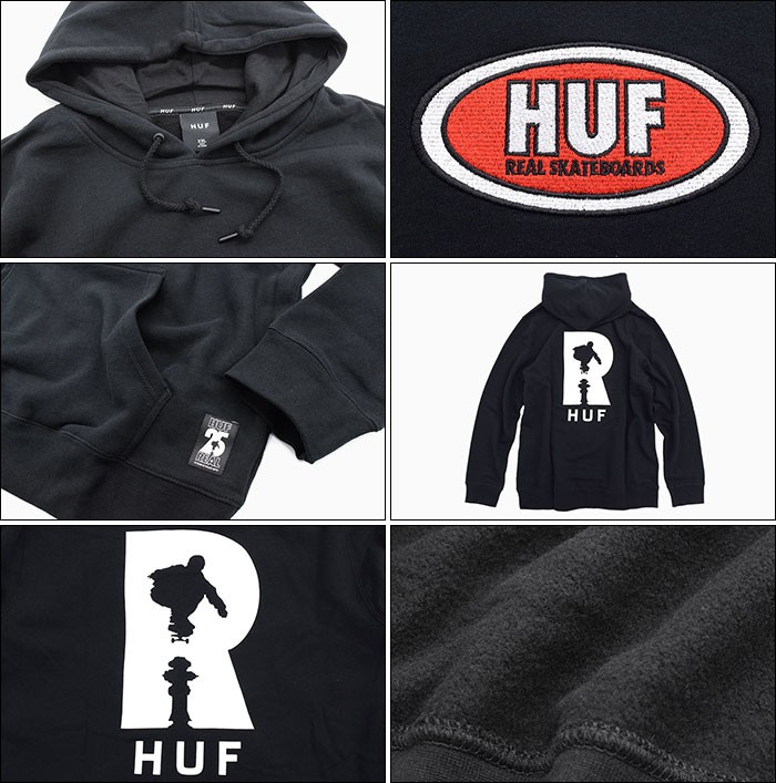 HUF ハフ プルオーバー パーカー メンズ リアル スケートボード