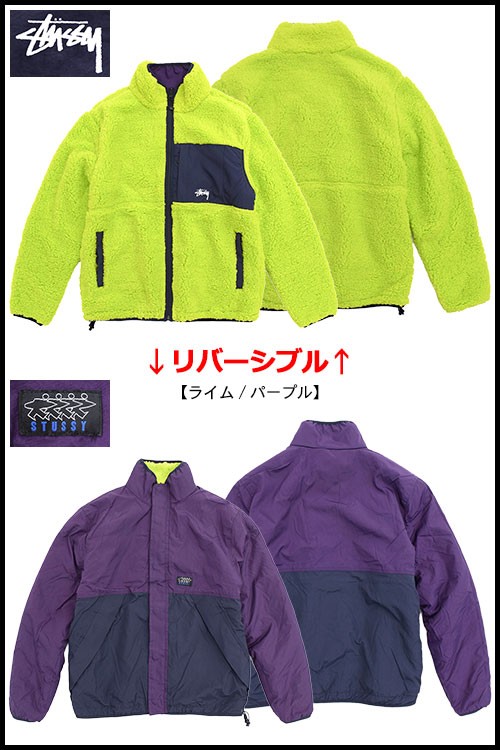 ステューシー ジャケット STUSSY メンズ Reversible Micro Fleece(stussy JKT リバーシブル ボアジャケット  男性用 115423 USAモデル 正規) :STU-115423:ice field - 通販 - Yahoo!ショッピング