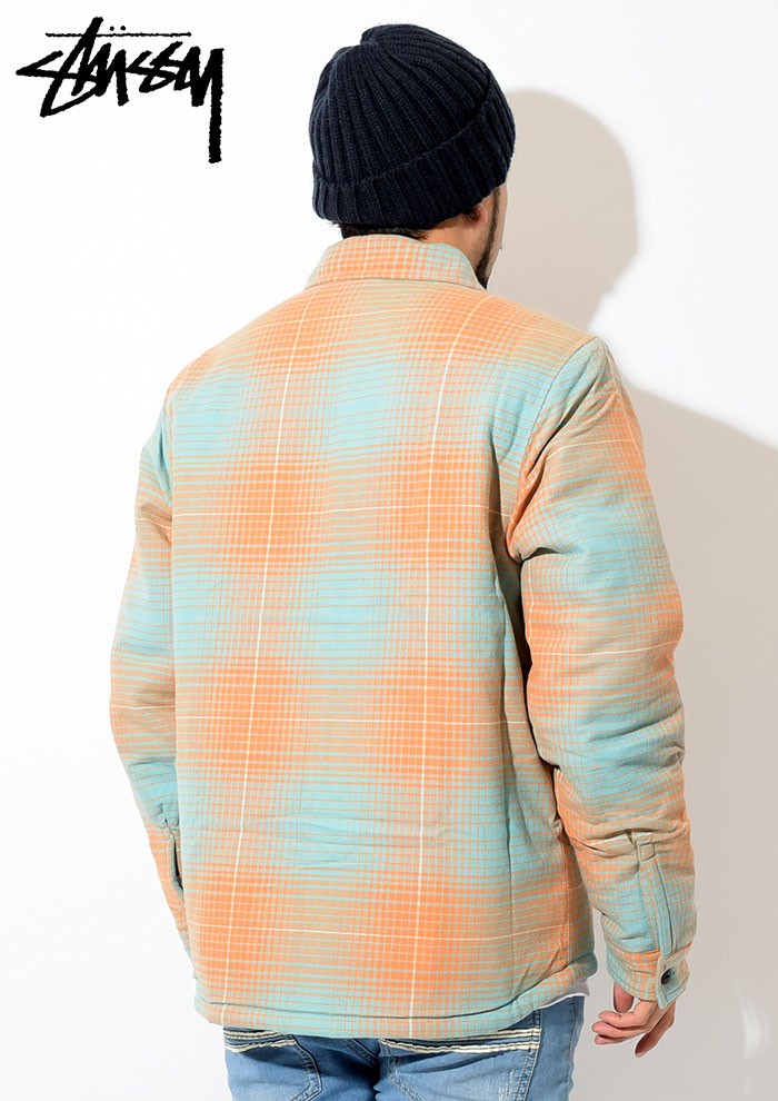 STUSSY（ステューシー） ジャケット メンズ Zip Up Plaid Shirt(stussy