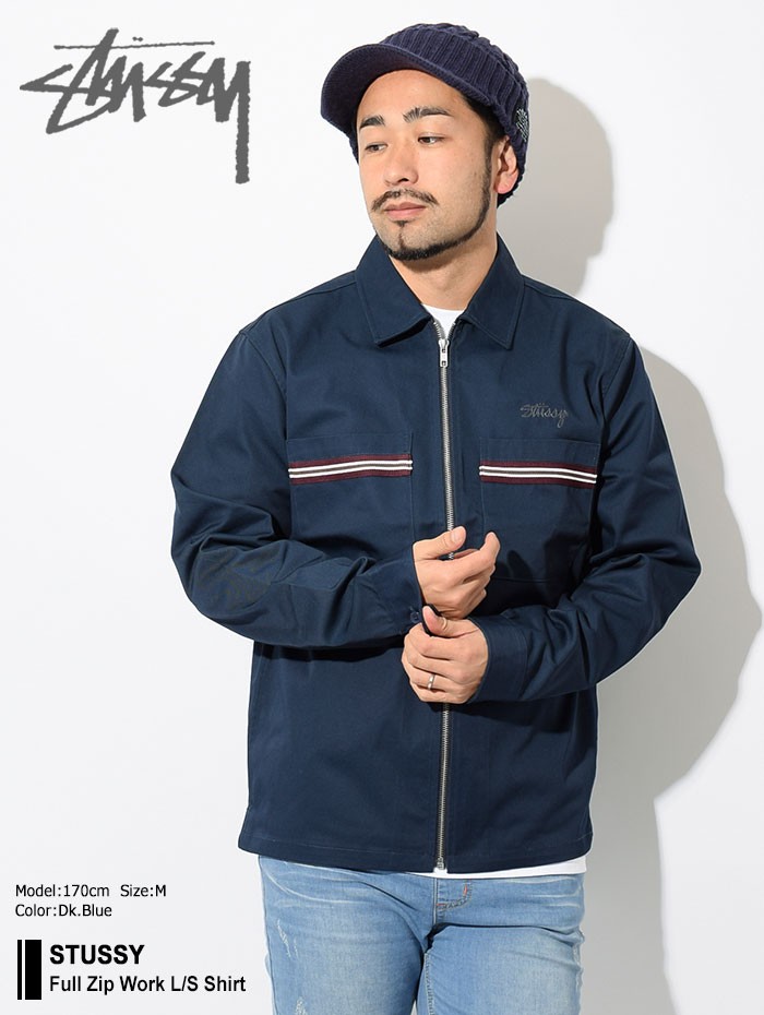 STUSSY（ステューシー） シャツ 長袖 メンズ Full Zip Work ( stussy