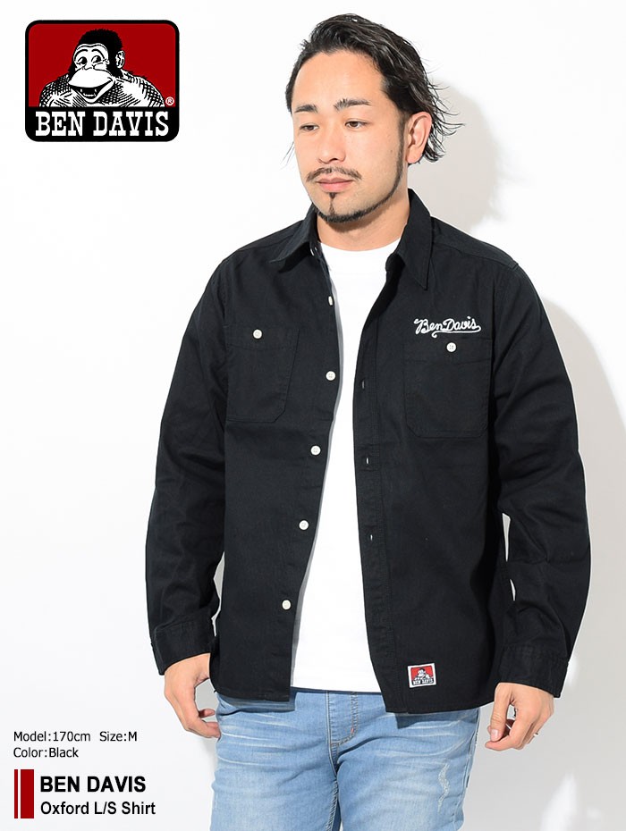 BEN DAVIS（ベンデイビス） シャツ 長袖 メンズ オックスフォード(G