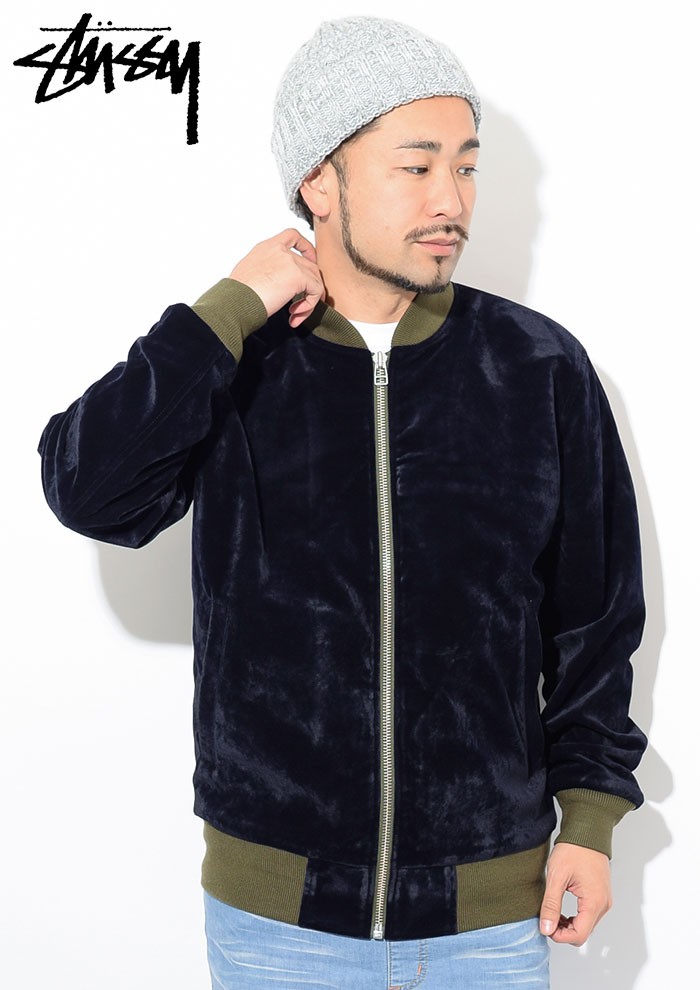 ステューシー ジャケット STUSSY メンズ Velvet Bomber(stussy JKT