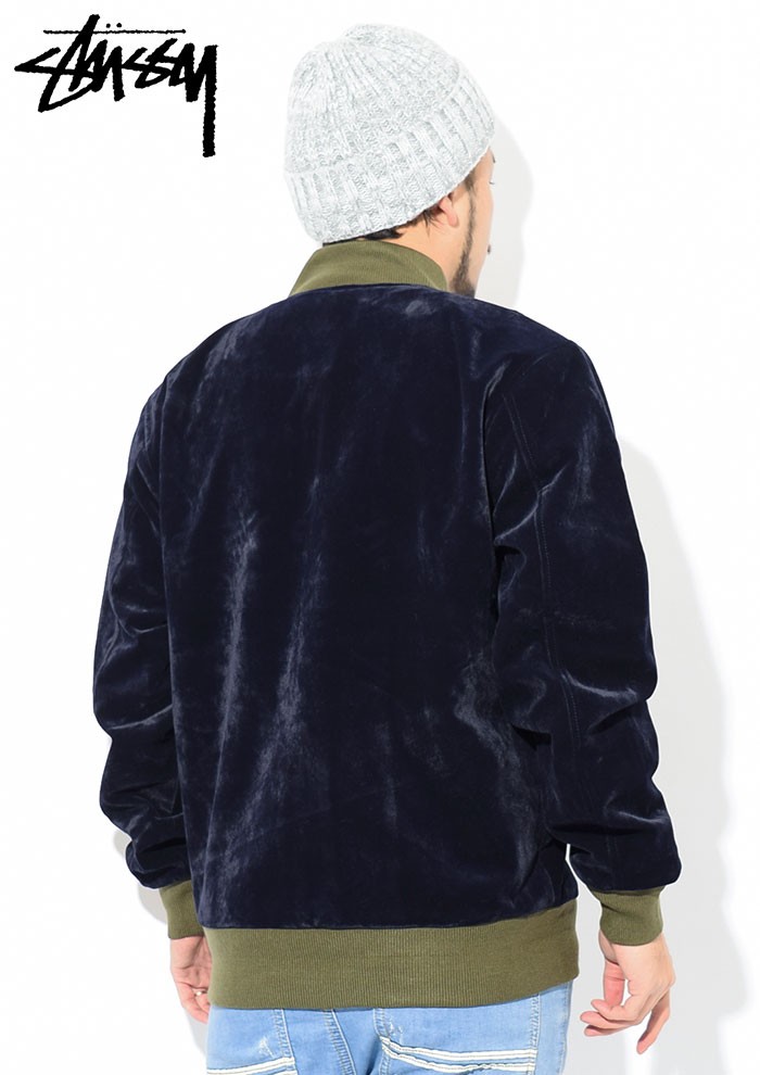 ステューシー ジャケット STUSSY メンズ Velvet Bomber(stussy JKT