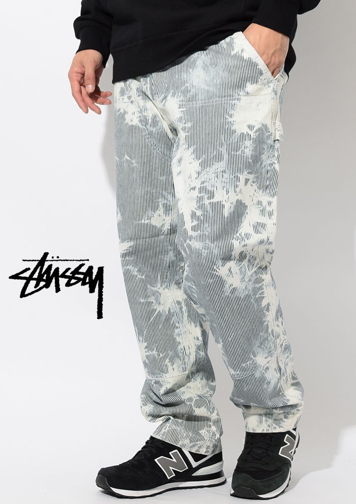 ステューシー パンツ STUSSY メンズ Hickory Stripe Work(stussy pant