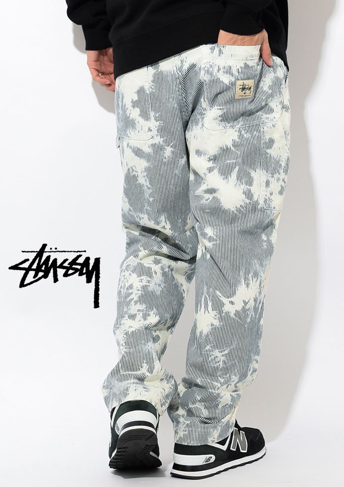 ステューシー パンツ STUSSY メンズ Hickory Stripe Work(stussy