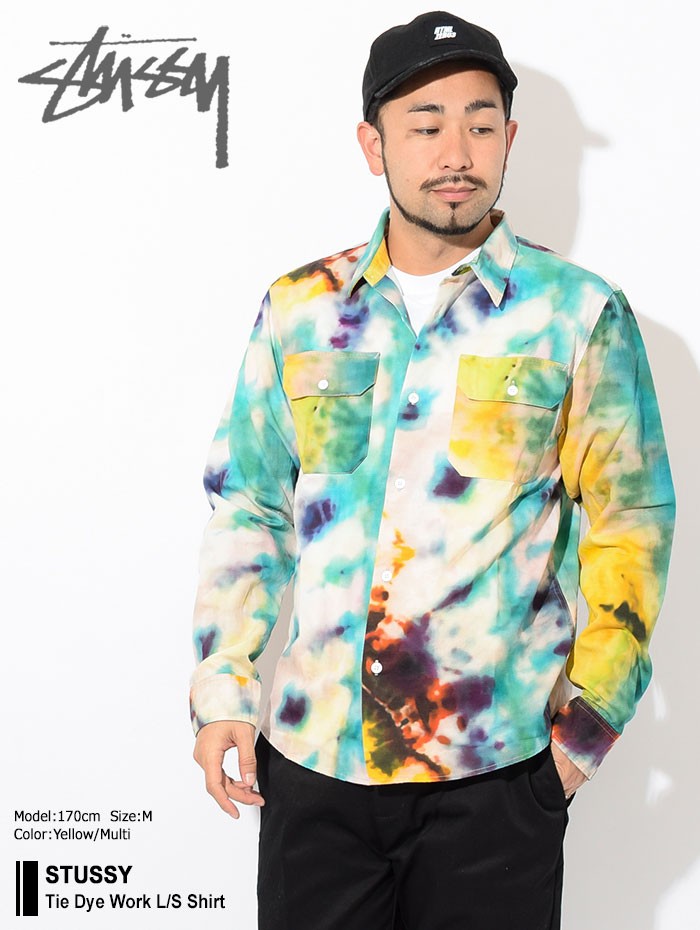 STUSSY（ステューシー） シャツ 長袖 メンズ Tie Dye Work(stussy