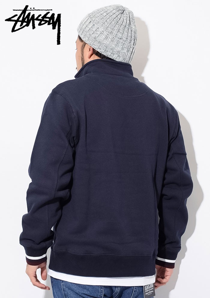 STUSSY ステューシー ジャケット メンズ Contrast Rib Mock Neck