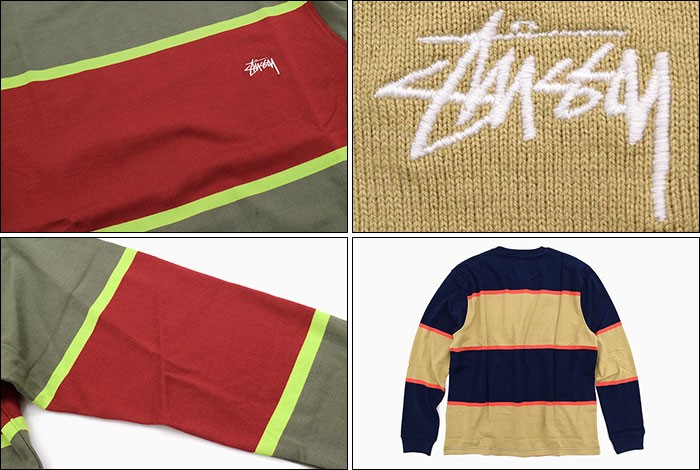 STUSSY（ステューシー） カットソー 長袖 メンズ Jeromy Stripe(stussy