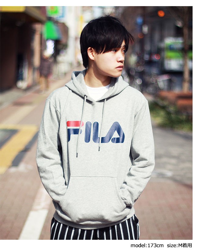 FILA - FILA パーカー FILA パーカー 「FILA/フィラ」ロゴプリントストレッチプル