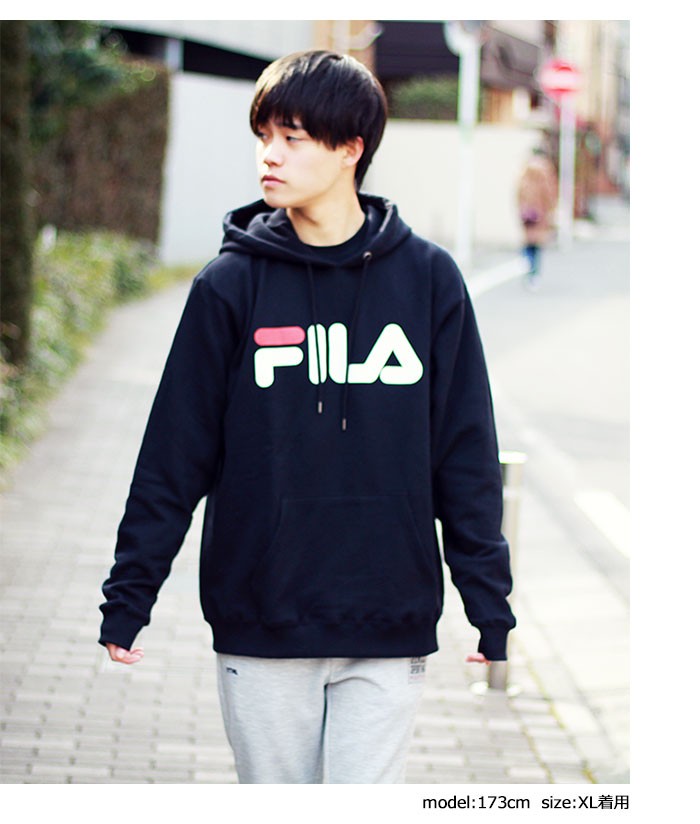 FILA フィラ プルオーバー パーカー メンズ ベーシック ロゴ