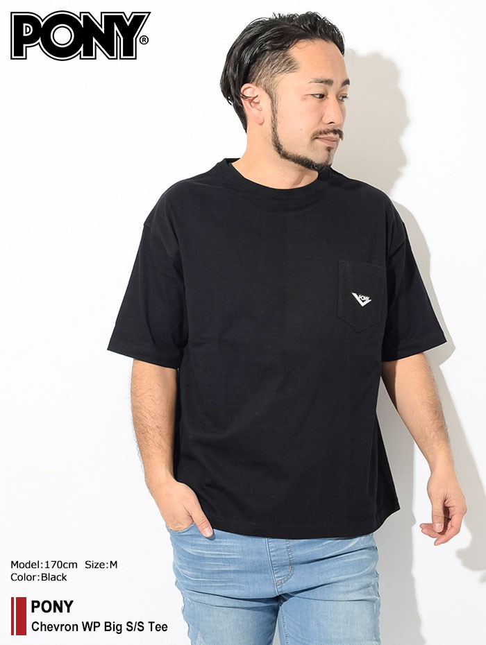 PONY（ポニー） Tシャツ 半袖 メンズ シェブロン WP ビッグ(PONY