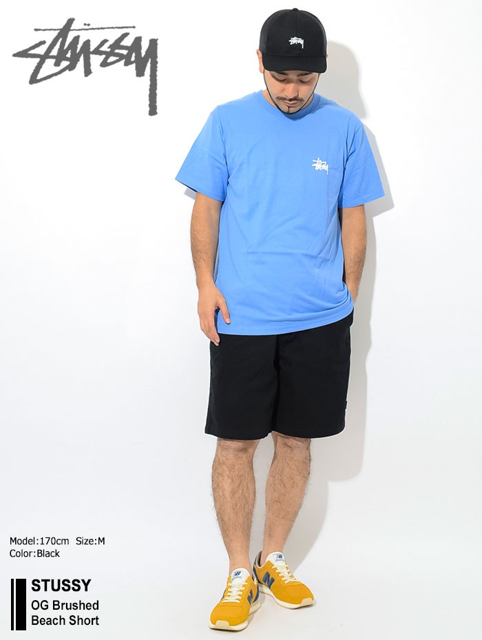 Stussy og brushed beach hot sale short