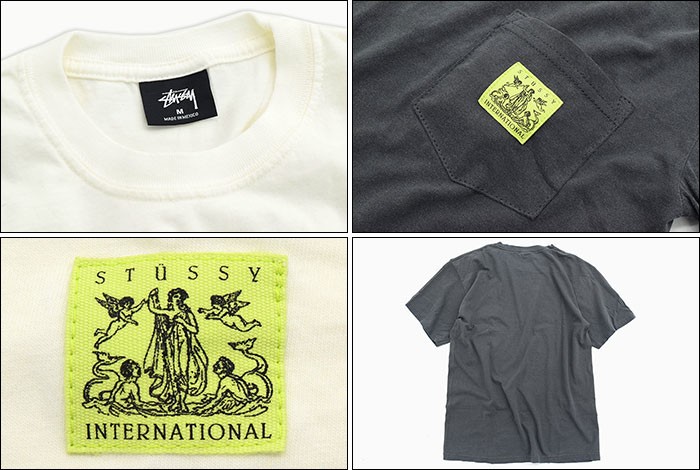 STUSSY（ステューシー） Tシャツ 半袖 メンズ Cherubs Pigment Dyed