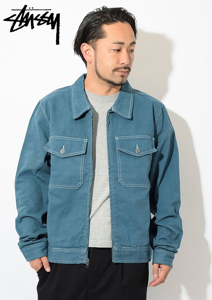 ステューシー ジャケット STUSSY メンズ Overdyed Garage(stussy JKT ガレージジャケット JACKET アウター  男性用 115435 USAモデル 正規)