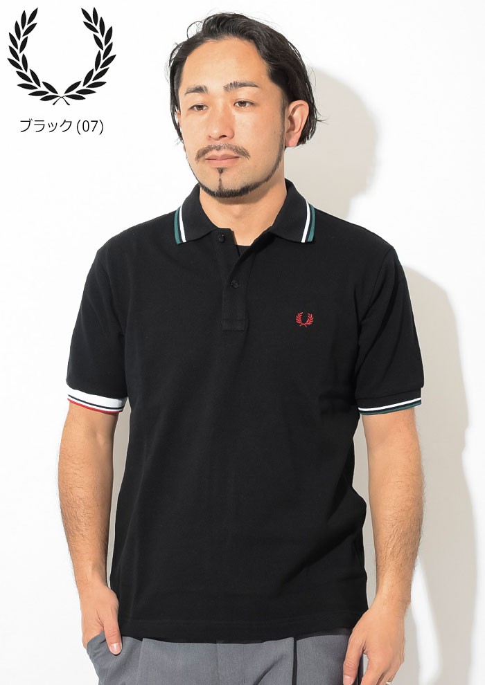 フレッドペリー ポロシャツ 半袖 FRED PERRY メンズ クレイジー カラー リブ(F1755 Crazy Color Rib S/S Polo  Shirt JAPAN LIMITED 日本製)