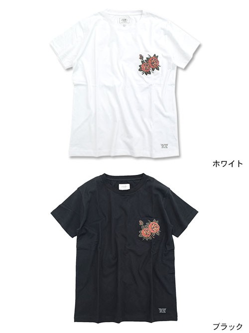 CRIMIE（クライミー） Tシャツ 半袖 メンズ ローズ ポケット(crimie