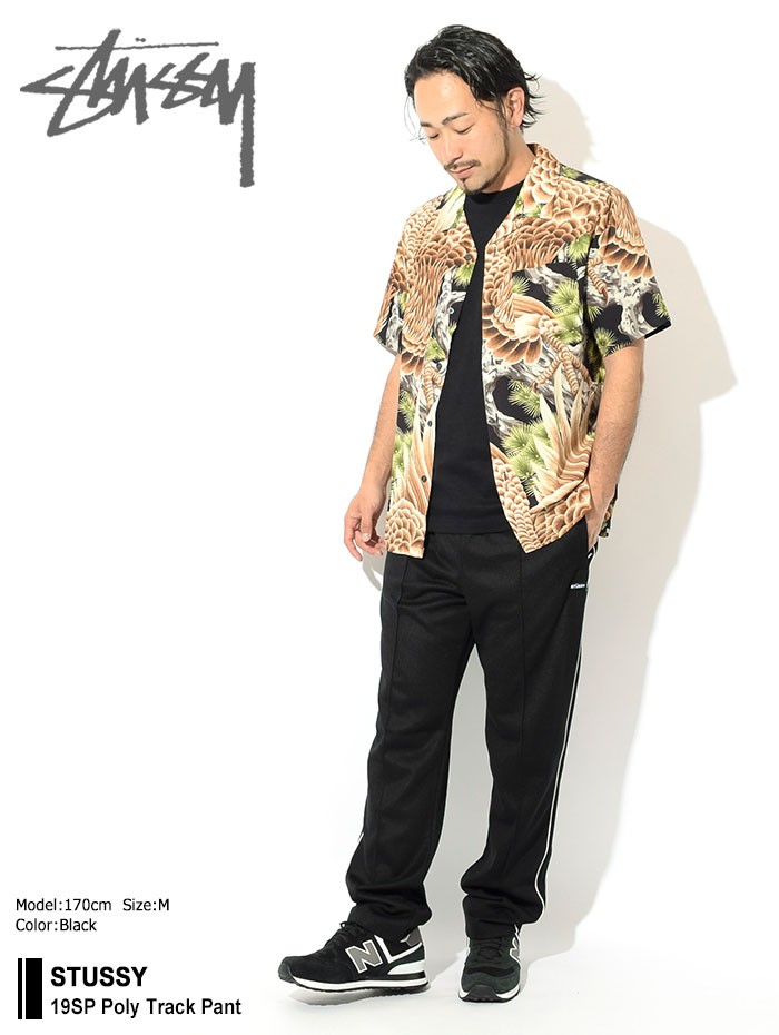 ステューシー パンツ STUSSY メンズ 19SP Poly Track(stussy Jersey