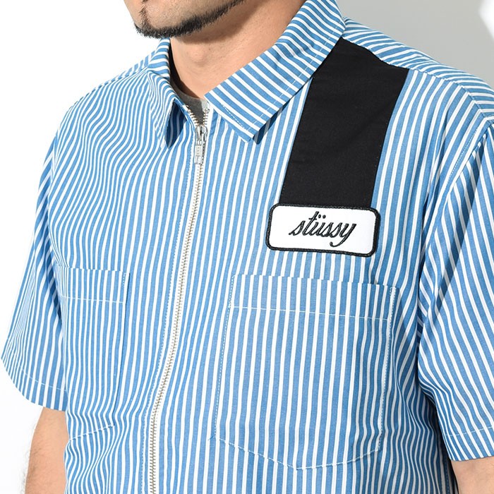 STUSSY ステューシー ジャケット メンズ Zip Up Work S/S Shirt STUSSY ステューシー ジャケット メンズ Zip Up Work S/S Shirt