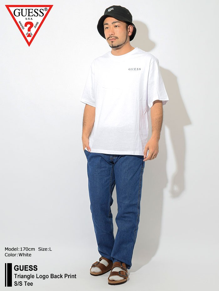 GUESS（ゲス） 【30%OFF】ゲス Tシャツ 半袖 メンズ トライアングル 