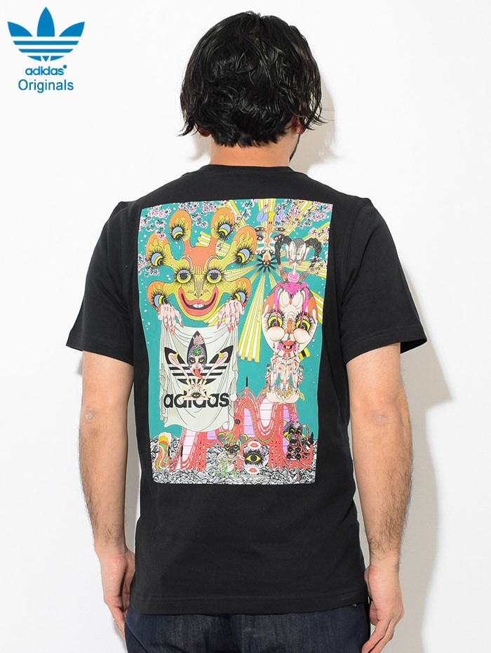 アディダス Tシャツ 半袖 adidas メンズ 田名網敬一 ヒーロー コラボ オリジナルス(Tanaami Hero S/S Tee  Originals カットソー DY6693)