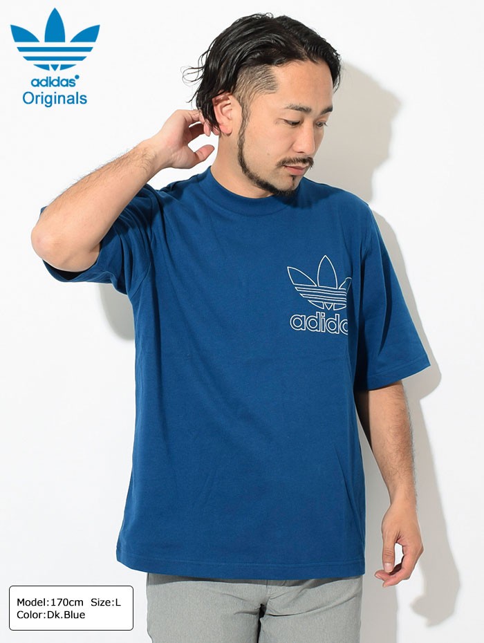 正品 adidas Outline logo T-shirt アウトラインロゴ半袖Tシャツ t18042410.jpg