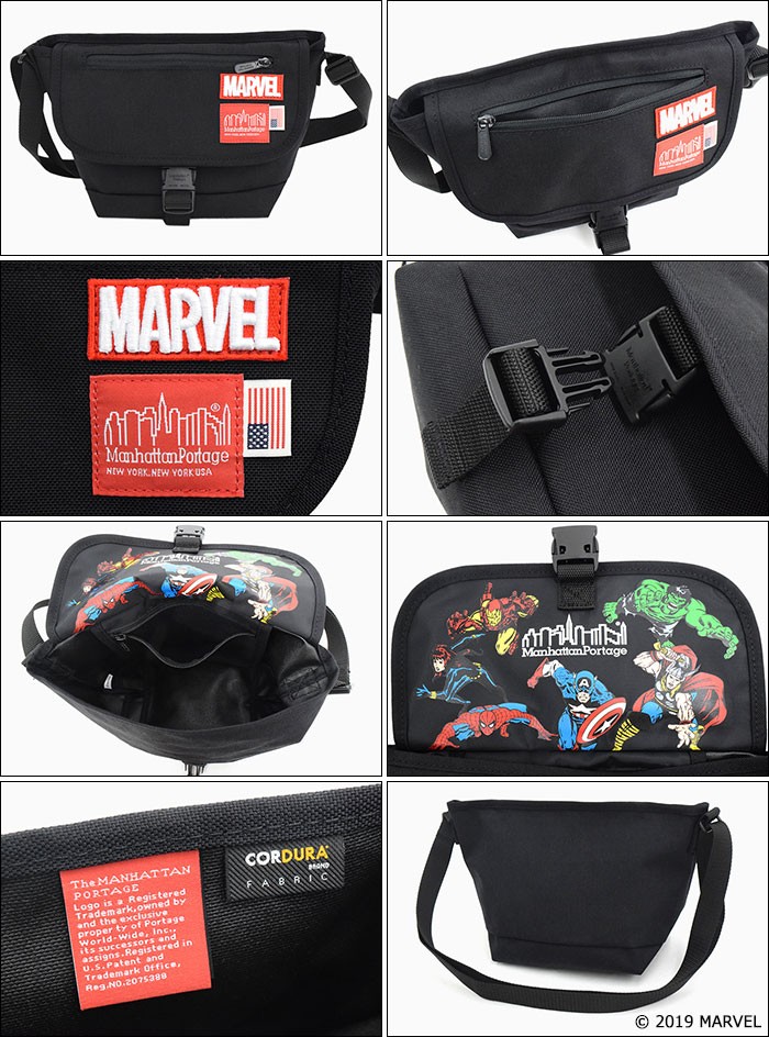 マンハッタンポーテージ メッセンジャーバッグ Manhattan Portage マーベル カジュアル エクストラ スモール 限定(MARVEL  MP1603MARVEL)