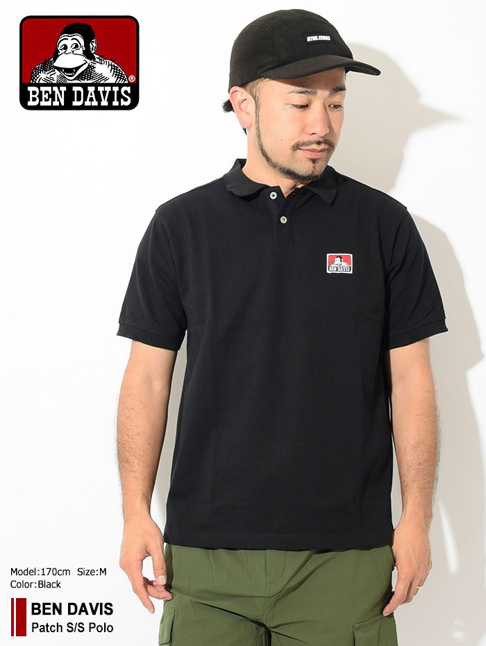 BEN DAVIS ベンデイビス ポロシャツ 半袖 メンズ パッチ BEN DAVIS ベンデイビス ポロシャツ 半袖 メンズ パッチ