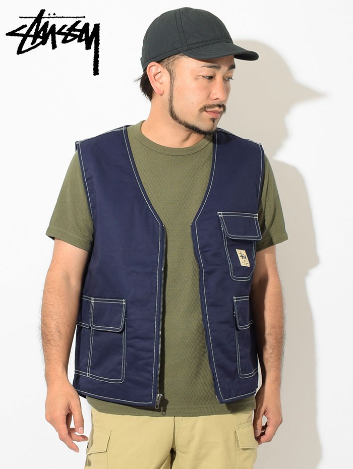 ステューシー ジャケット STUSSY メンズ Poly Cotton Work(stussy Vest