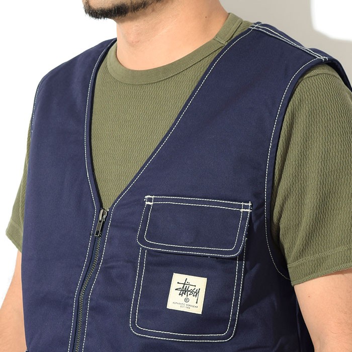 ステューシー ジャケット STUSSY メンズ Poly Cotton Work(stussy Vest