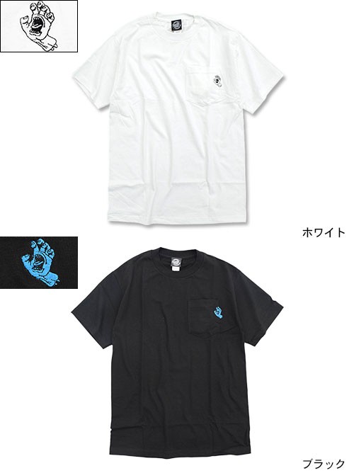 SANTA CRUZ（サンタクルーズ） Tシャツ 半袖 メンズ ポケット ハンド