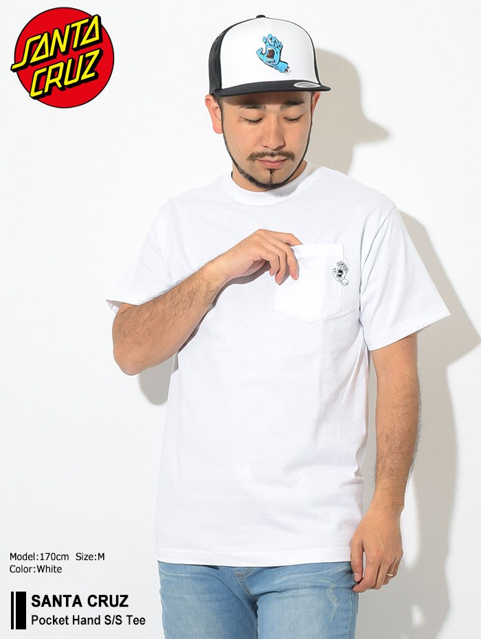 SANTA CRUZ（サンタクルーズ） Tシャツ 半袖 メンズ ポケット ハンド