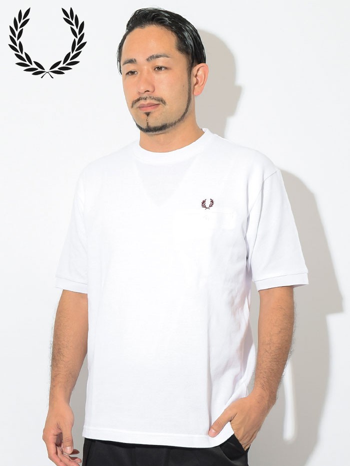 FRED PERRY フレッドペリー Tシャツ 半袖 メンズ ピケ ポケット