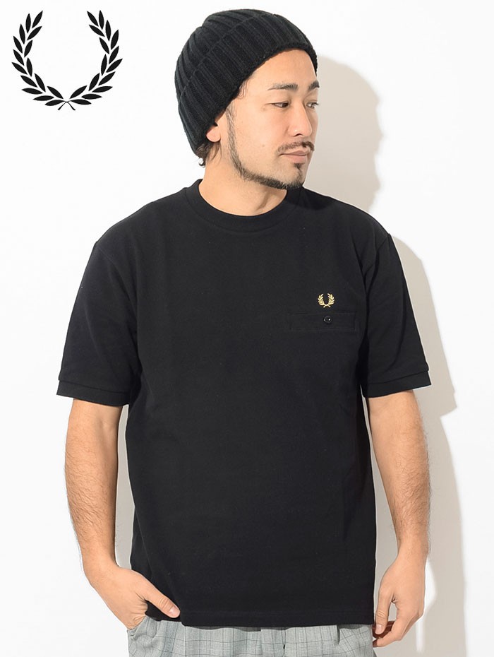 FRED PERRY（フレッドペリー） Tシャツ 半袖 メンズ ピケ ポケット