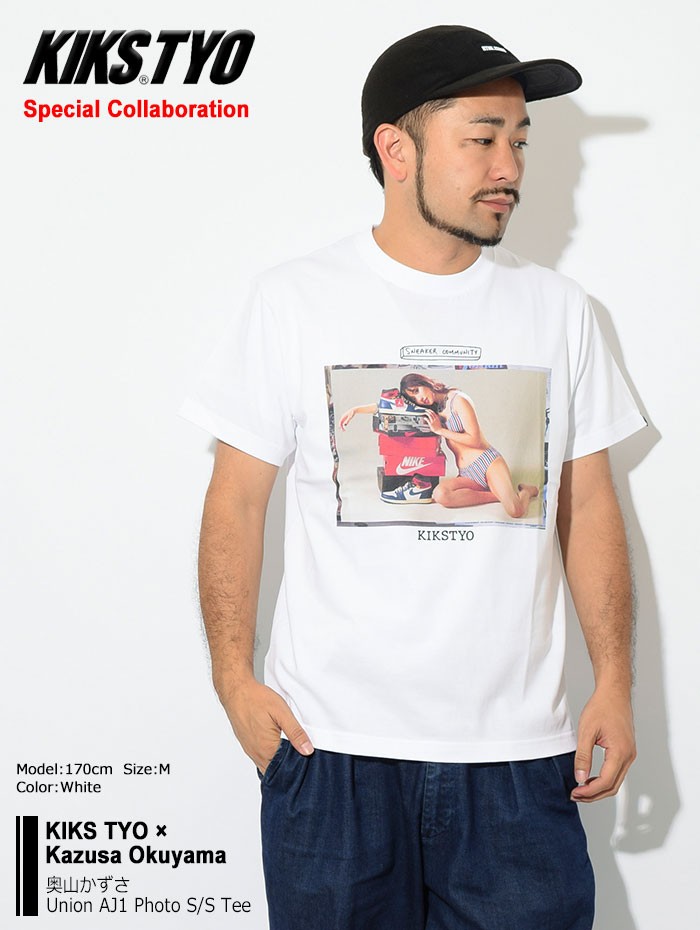 キックス ティー・ワイ・オー Tシャツ 半袖 KIKS TYO メンズ 奥山かずさ ユニオン AJ1 フォト(Kazusa Okuyama Union  AJ1 Tee KT1904KZ-04)