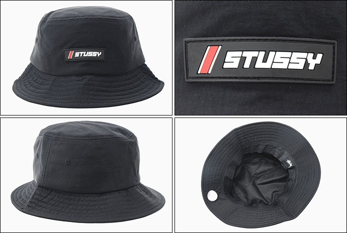STUSSY（ステューシー） バケット ハット STUSSY Nylon Rubber Patch
