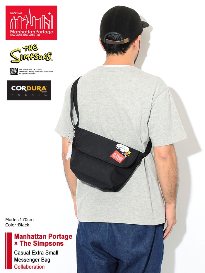 【新品未使用】マンハッタンボンテージ　コラボ　シンプソンズ Manhattan Portage（マンハッタンポーテージ） メッセンジャーバッグ