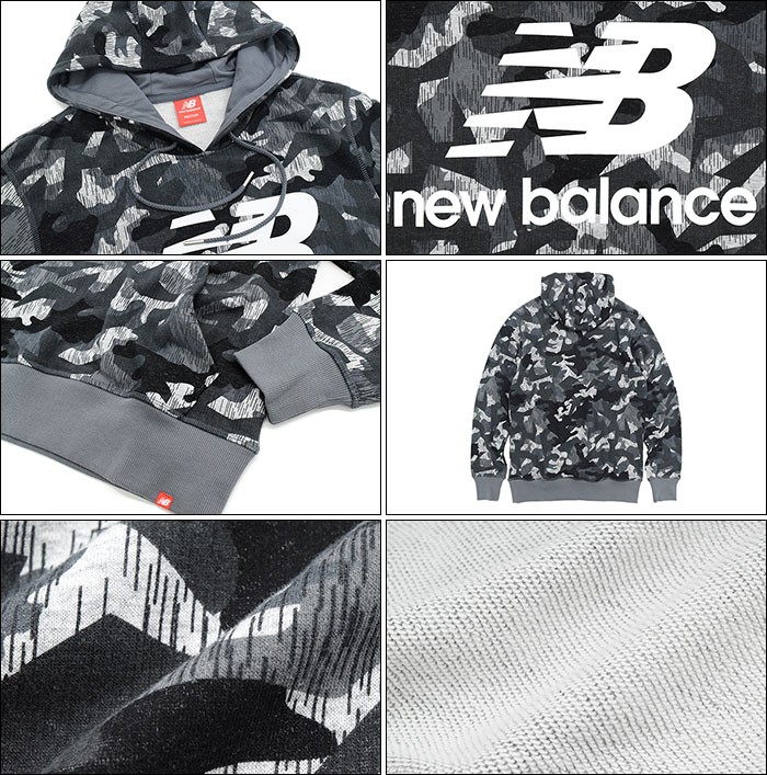 New Balance（ニューバランス） プルオーバー パーカー プリンテッド