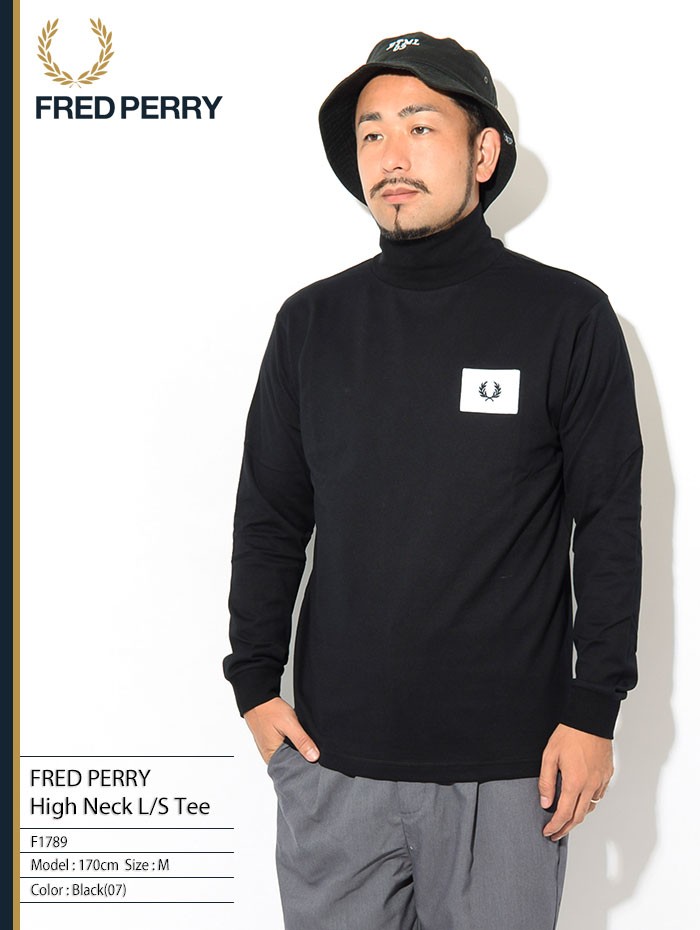 FRED PERRY（フレッドペリー） Tシャツ 長袖 メンズ ハイネック