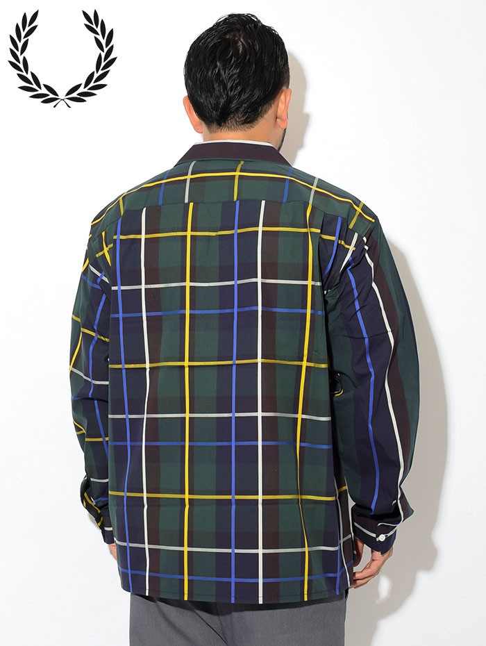 FRED PERRY フレッドペリー シャツ 長袖 メンズ ストライプ