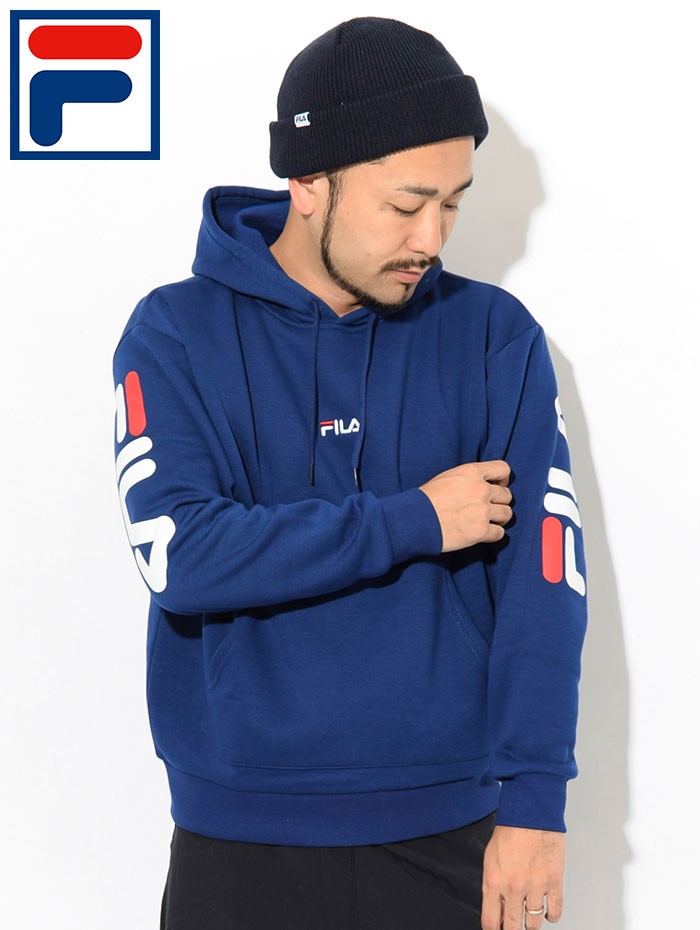 FILA フィラ プルオーバー パーカー メンズ フード スリーブ