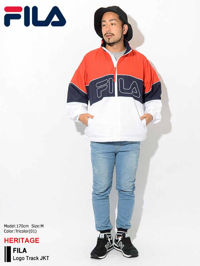 FILA（フィラ） ジャケット メンズ ロゴ トラックジャケット(FILA Logo