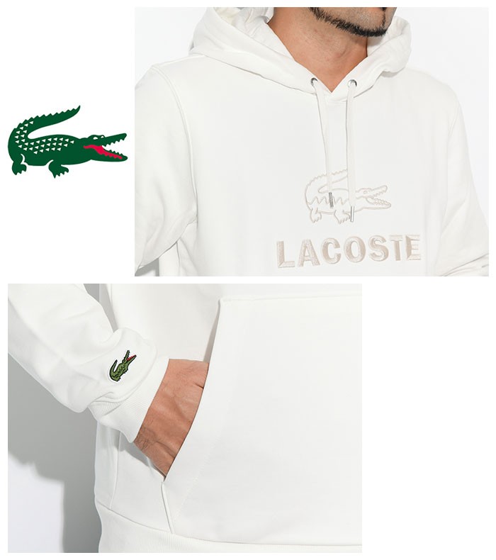 LACOSTE パーカー LACOSTE パーカー オーバーサイズ エッセンシャルスウェット