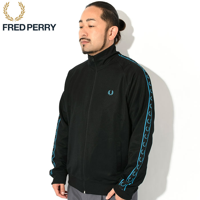 フレッドペリー ジャージー ジャケット FRED PERRY メンズ コントラスト テープ トラックジャケット ( J5557 Contrast Tape Track JKT アウター )｜icefield｜04